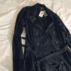 Torrid Premium Ponte Black Swing Trench Coat